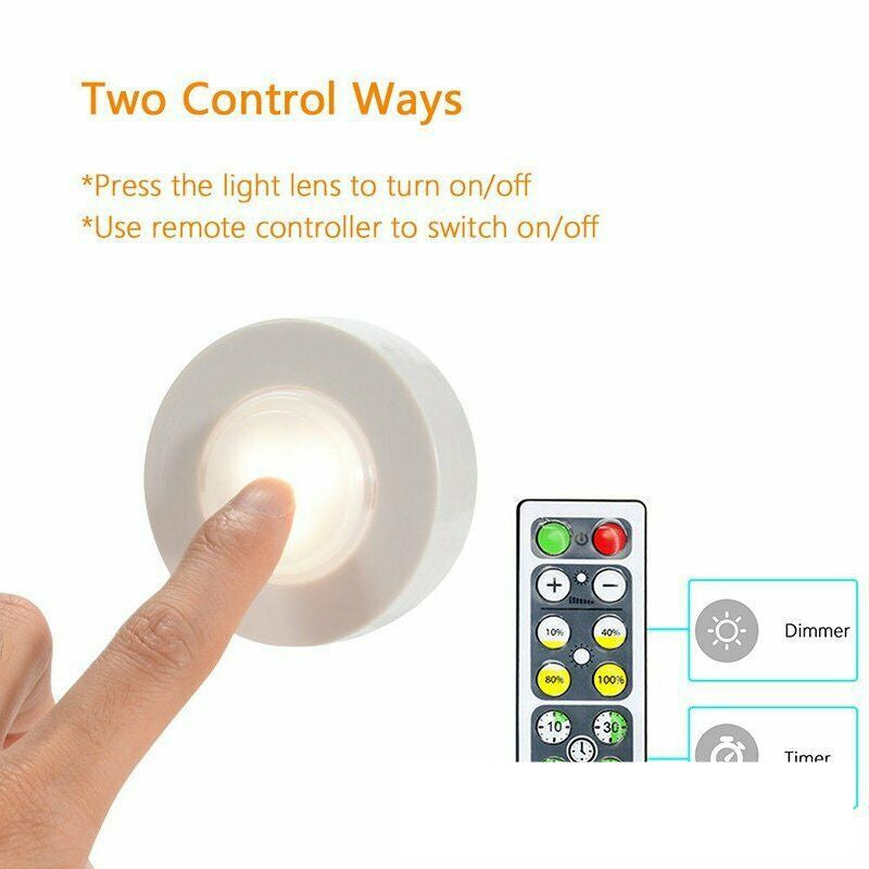 LED Creative Dimming Timing Cabinet Wireless Remote Control Light