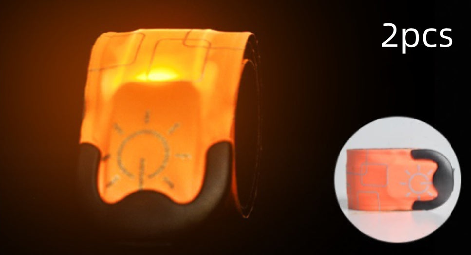 Nylon LED Sports Bracelet Luminous Toy Wrist Strap Band Wristband Light Bracelet Glowing Armband For Children Kids For Running