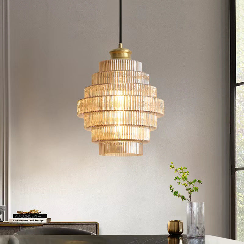 Modern Light Luxury Simple Ancient Bar Clothing Store Hallway Corridor Small Droplight