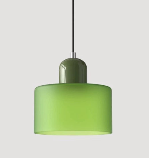 Cream Wind Round Glass Small Droplight