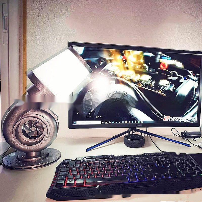Cross-border New Turbocharger Lamp Turbocharger Lamp USB Variable Light Gorgeous Lights Ornaments